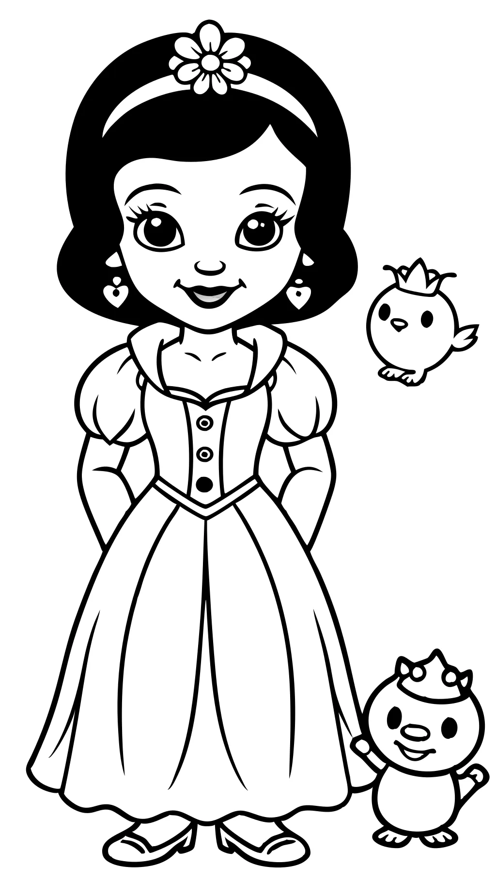 coloring pages of snow white